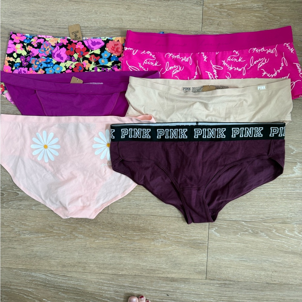 NWT Set of 6 PINK Panties Size XXL